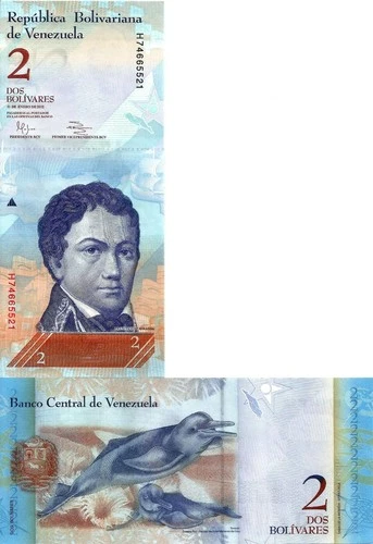 s-l500 Venezuela 2 bolivars 2012 UNC - Image 1